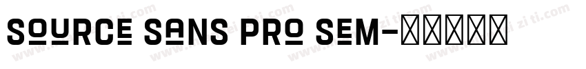 Source Sans Pro Sem字体转换